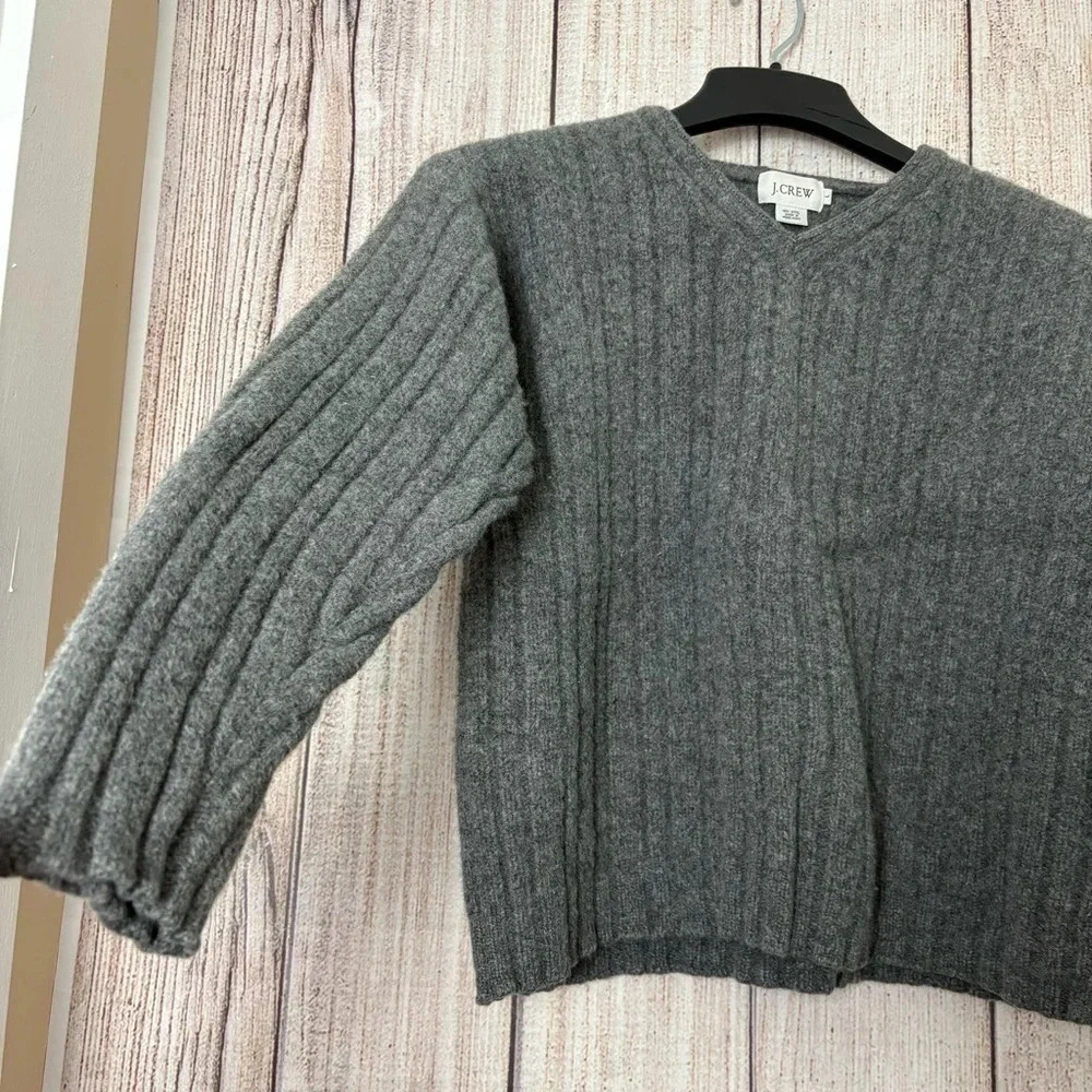 J.Crew Womens chunky Ribbed Wool Sweaters size Large - Picture 3 of 8